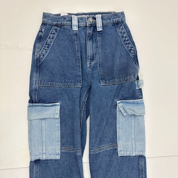 PacSun High Rise Carpenter Women's size 23 Medium Wash Blue Denim Jeans - Picture 2 of 5